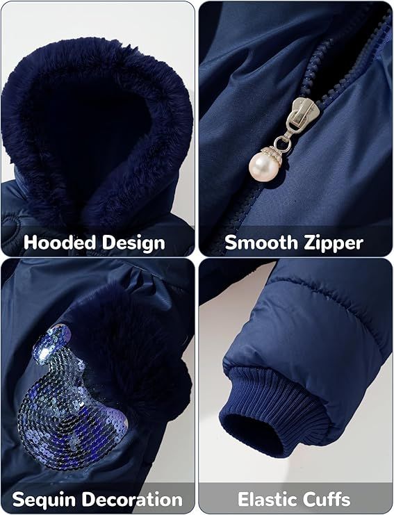 Abrigo niña 2-3 años azul