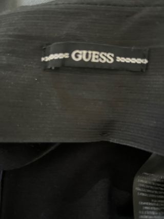 Pantalón Guess Negro Efecto Piel