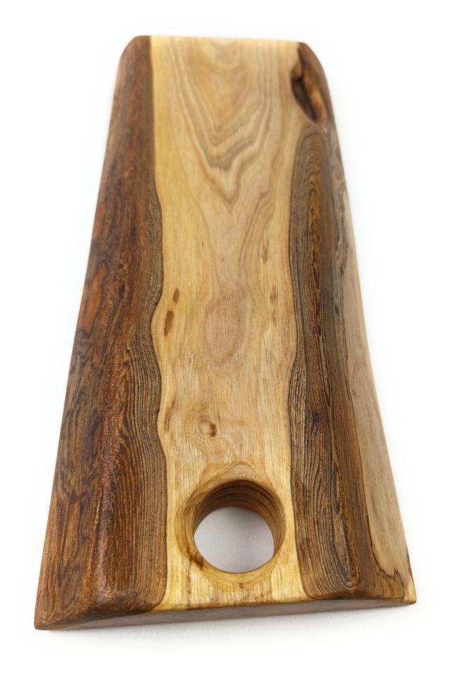 Vassoio artigianale in legno di noce