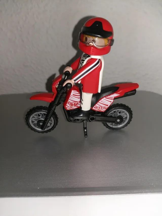 Playmobil Moto Motocross Roja