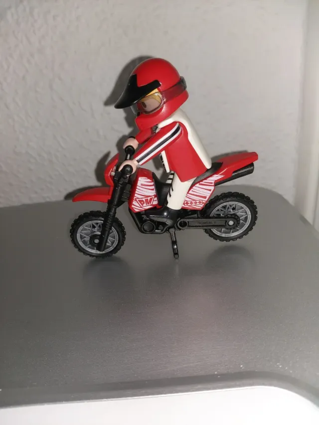 Playmobil Moto Motocross Roja