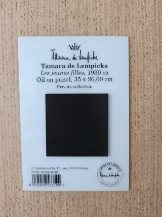 Imán "Les jeunes filles" Tamara de Lempicka. Nuevo