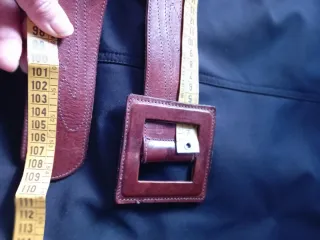 Cintura vintage pelle donna marrone