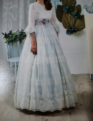 Vestido de Comunión Rosa Clara