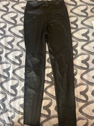 Pantalones de cuero negros