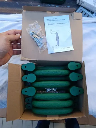 Set 8 Maniglie Sicurezza Verdi 30,5 cm