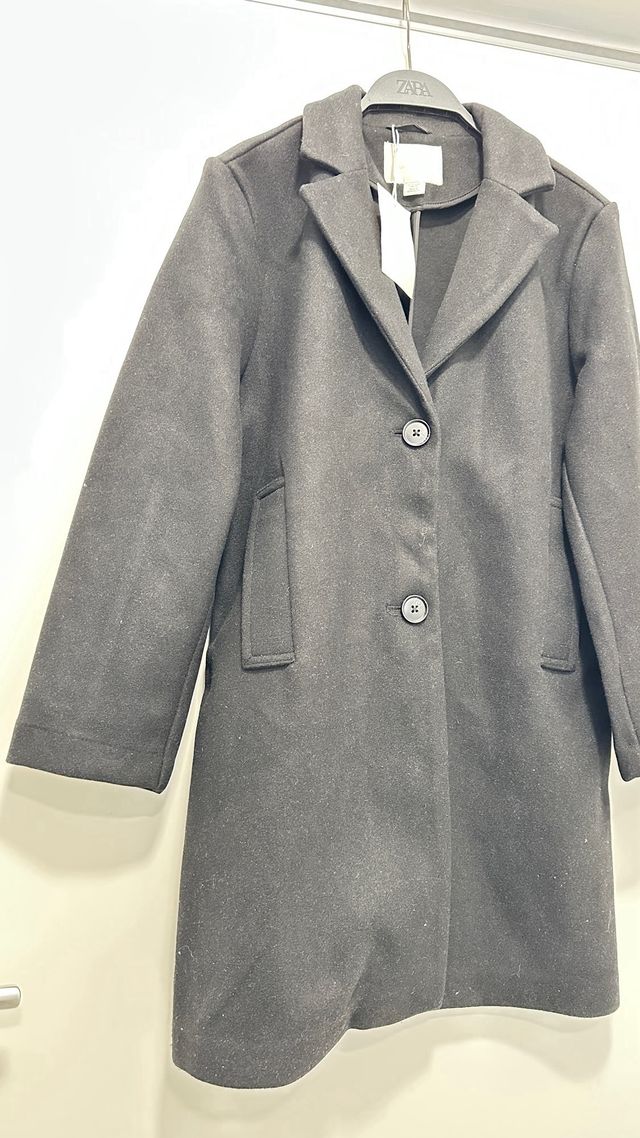 Abrigo Zara Niños Negro