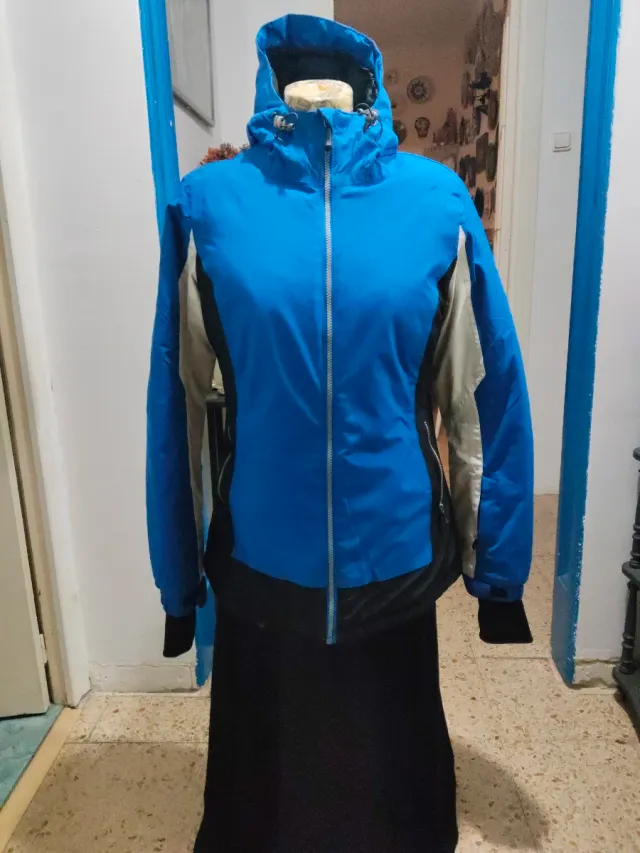 Chaqueta Invierno Mujer Azul y Gris