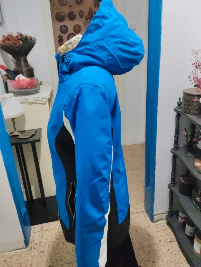 Chaqueta Invierno Mujer Azul y Gris
