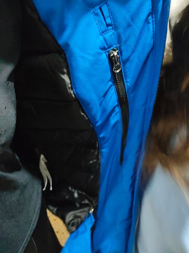 Chaqueta Invierno Mujer Azul y Gris