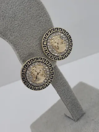 Pendientes Goldfilled con Diseño Medusa