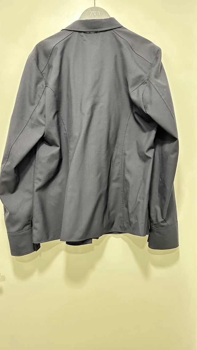 Camisa ZARA Lana Negra Talla L