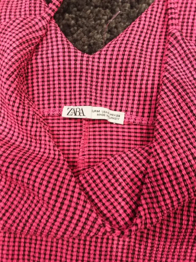 Vestido Zara Rosa Talla L