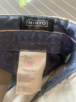 Pantalón Verano Algodón-Lino de la marca Mirto