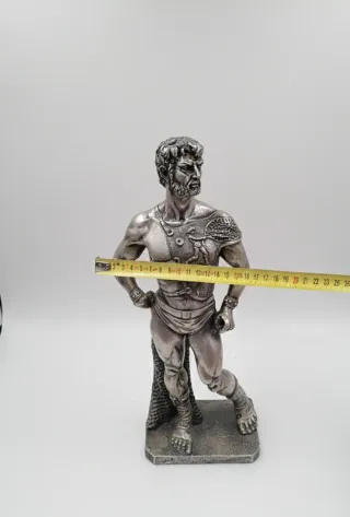 Escultura Gladiador Roma Metal Piedra