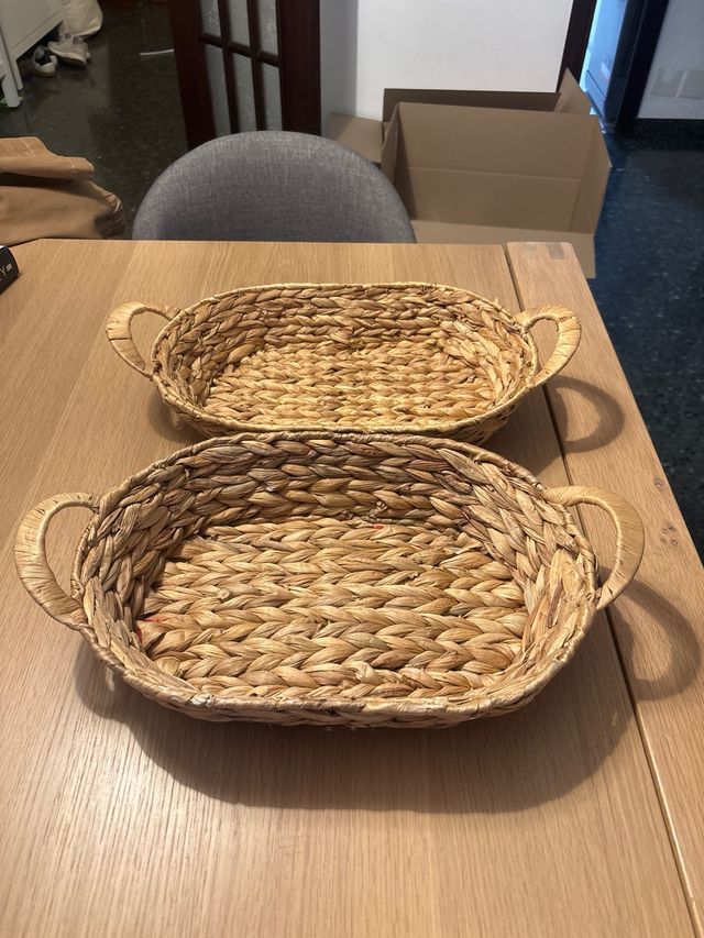 Pack 2 cestas mimbre