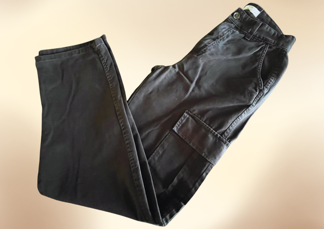 Cargo negro estilo vaquero T36