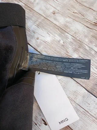 Leggings efecto piel, MANGO, talla XXS.