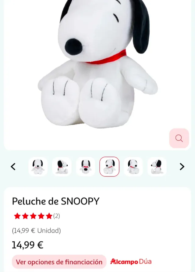 Peluche de SNOOPY