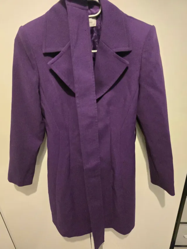 Trench viola elegante