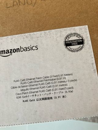 Cable Ethernet Amazon Basics Cat6 0.91m