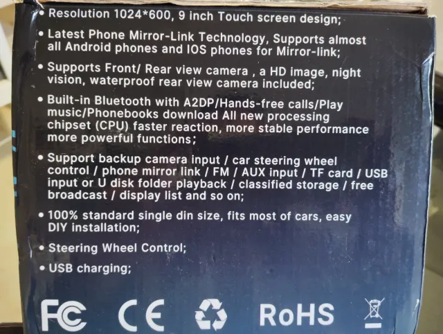 Autoradio Naifay 9 HD