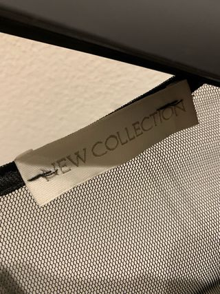 Tubino nero maniche trasparenti