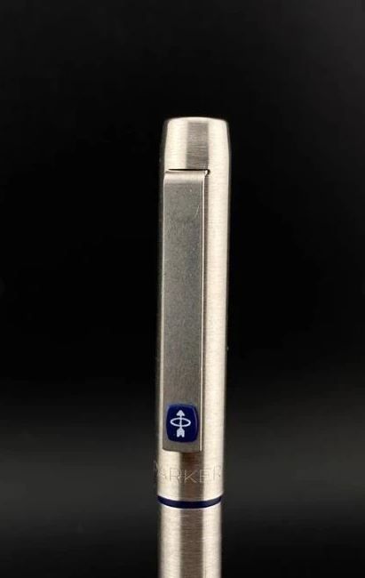 Bolígrafo Parker 25 Acero Inox Azul
