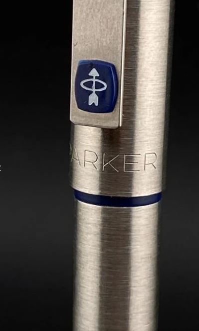 Bolígrafo Parker 25 Acero Inox Azul