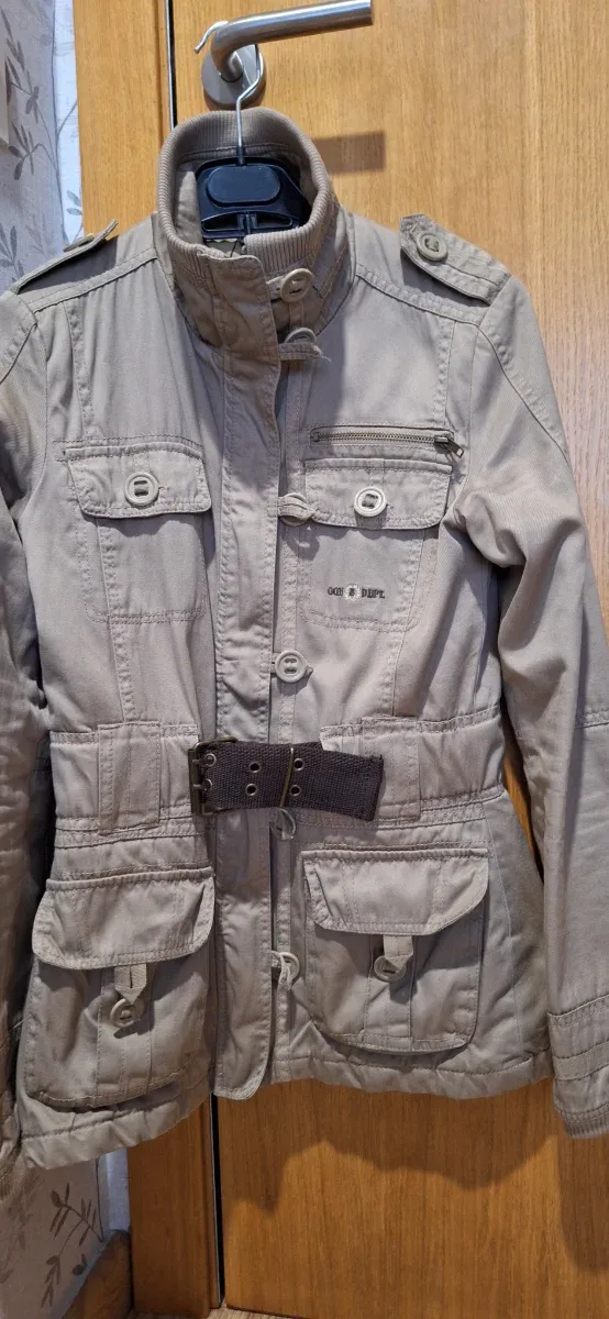 Cazadora sahariana mujer beige