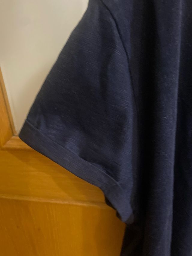 Camiseta azul talla XXL manga corta