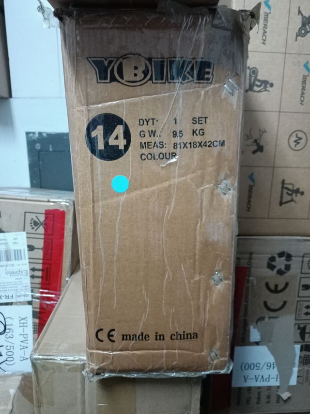 Bicicleta YBIKE azul 14 pulgadas