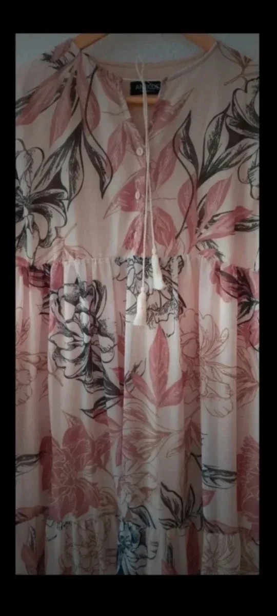 Vestido largo floral talla única