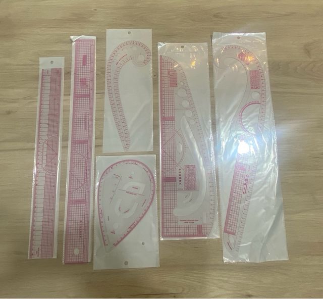 Set Reglas Patronaje Sastre Costura