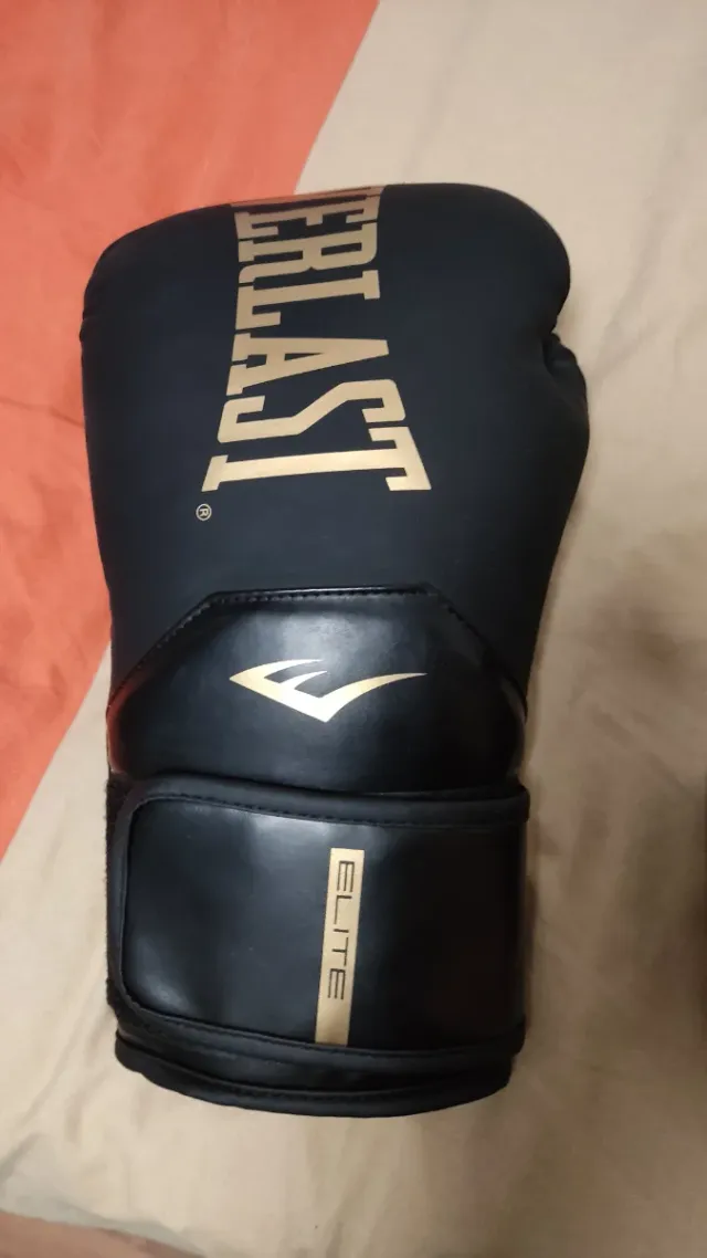 Guantes Everlast Elite 2 Negro/Dorado