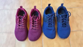 2 pares de zapatos Saguaro Azul y Granate Talla 36