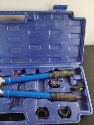 Herramienta Prensadora Tubos Azul