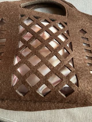 Borsa lana cotta marrone