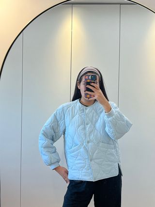 Chaqueta acolchada Zara azul