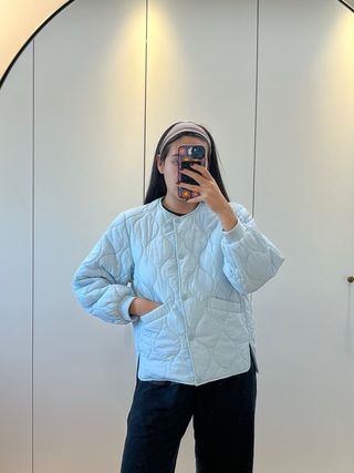 Chaqueta acolchada Zara azul