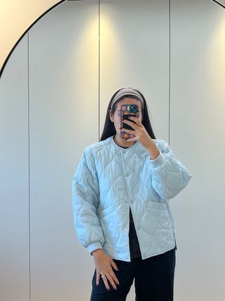 Chaqueta acolchada Zara azul