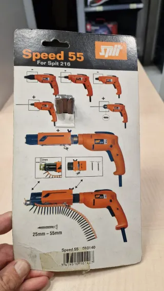 Adaptador tornillos encintados Spit Speed 55