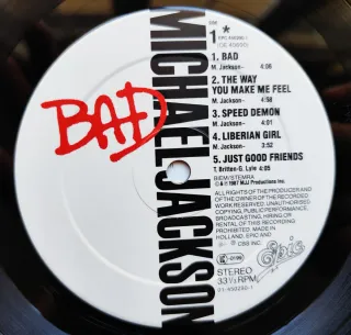 LP 1987 🇪🇺 MICHAEL JACKSON - BAD