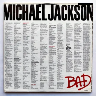 LP 1987 🇪🇺 MICHAEL JACKSON - BAD