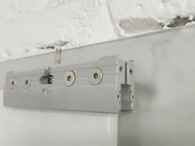 2 Puertas Correderas Cristal templado Blancas Nuev