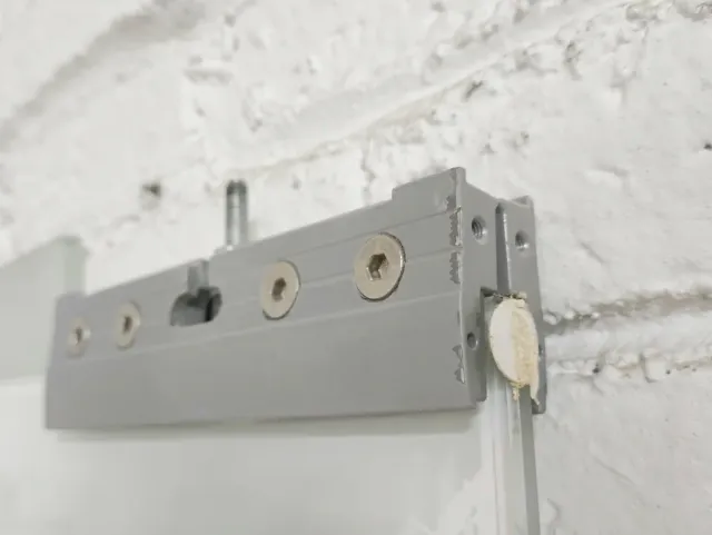 2 Puertas Correderas Cristal templado Blancas Nuev