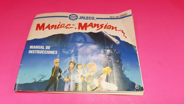 Manual Maniac Mansion Jaleco NES