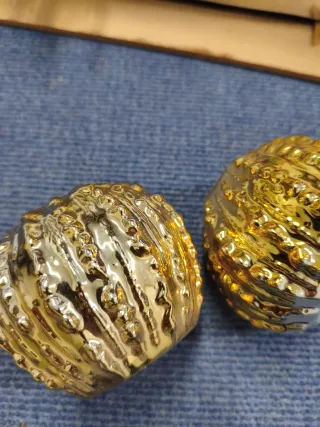 Set di 2 candelieri dorati Zara Home