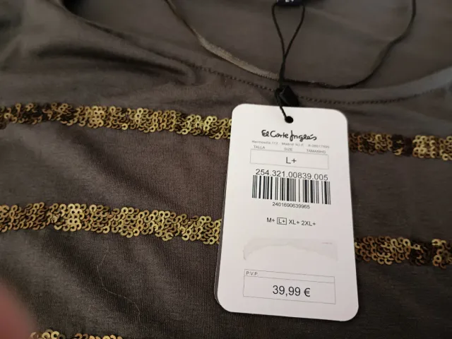 Couchel Blusa Verde con Lentejuelas Doradas