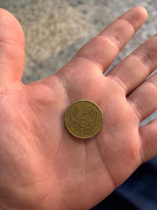Moneda 50 céntimos RF